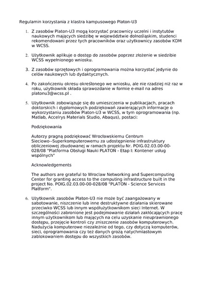 Plik:Tymczasowy regulamin korzystania z klastra kampusowego.pdf